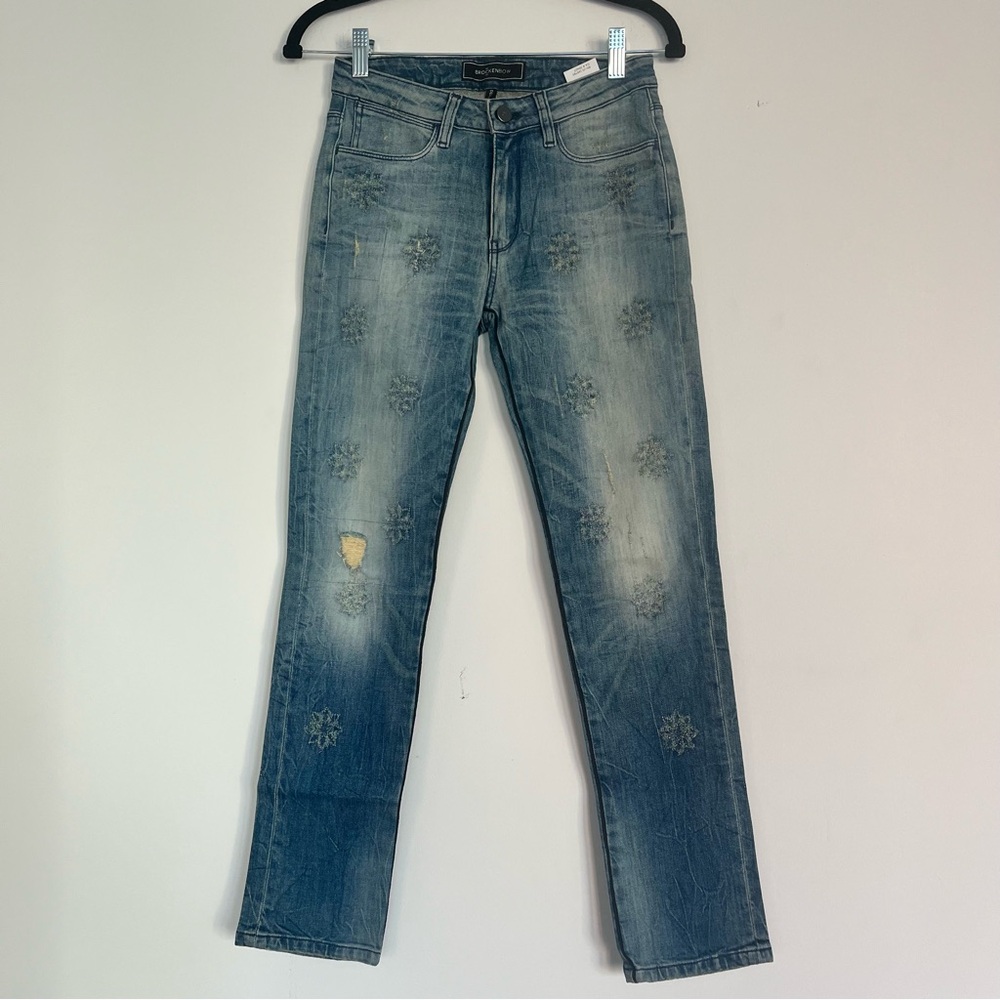Women's Straight-Leg Blue Jeans